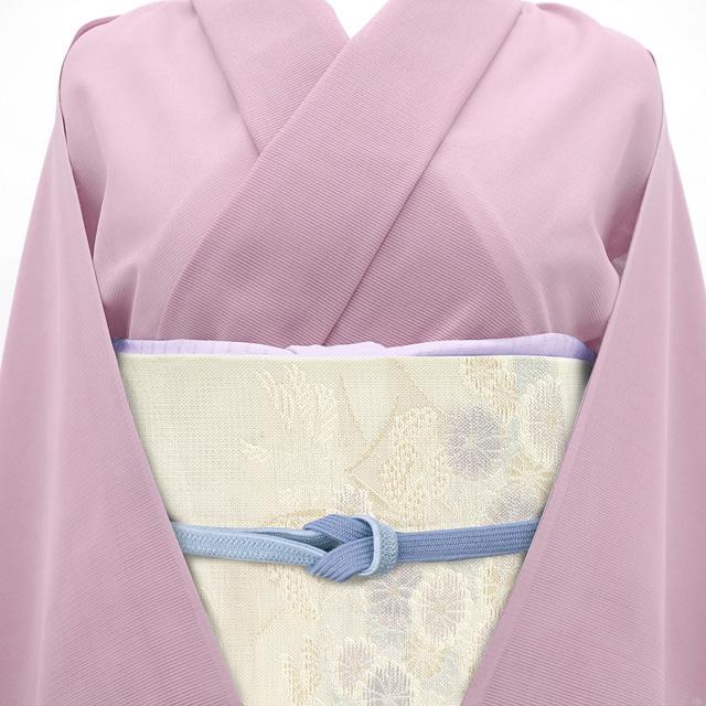 夏物 袋帯 京都 西陣 正絹 金銀糸 オフホワイト 白 紫 菊 女郎花 夏物 袋帯 京都 西陣 正絹 金銀糸 オフホワイト 白 紫 菊 女郎花