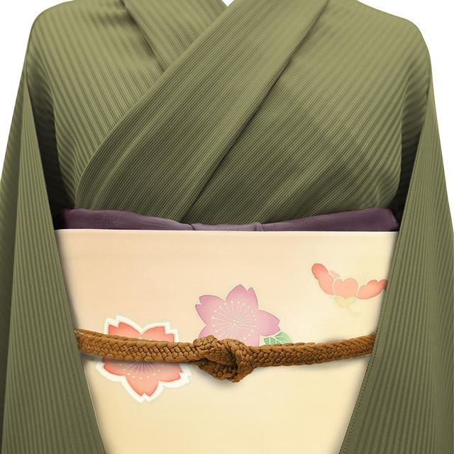 名古屋帯 九寸 友禅作家 吉尾正峯 作家物 手描き友禅 黄ベージュ 名古屋帯 九寸 友禅作家 吉尾正峯 作家物 手描き友禅 黄ベージュ