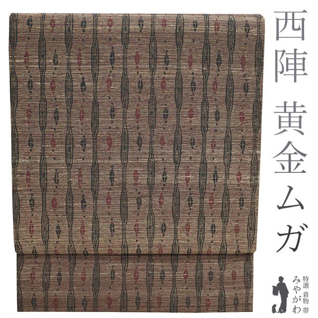 袋帯 京都 西陣 桜井織物 黄金ムガ 野蚕糸 全通柄 全通 正絹