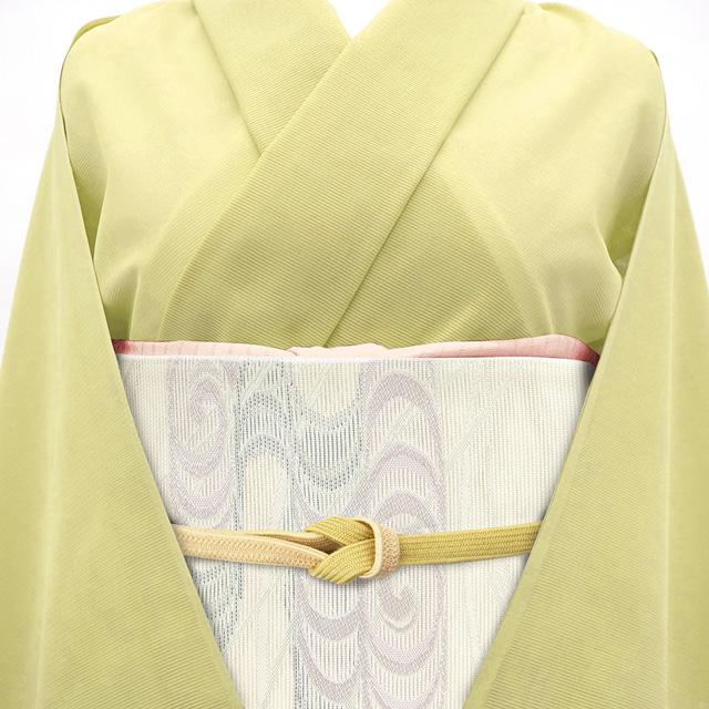 夏物 袋帯 フォーマル 絽 正絹 銀箔糸 白 オフホワイト 薄紫 淡 夏物 袋帯 フォーマル 絽 正絹 銀箔糸 白 オフホワイト 薄紫 淡