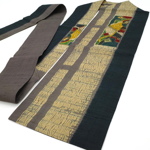 しっかりした縮緬、紬　正絹　九寸染め名古屋帯　16本　まとめ売り 楽天市場】【10/1限定☆全品10%OFFクーポン】 【茜染め】 奥州