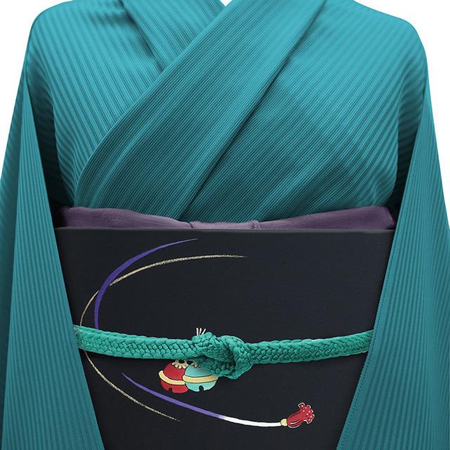 【着物と帯 時流】N25402◇正絹 九寸名古屋帯◇手描き 竹 ちりめん 未使用 中古】 名古屋帯 正絹 九寸帯 白 虎 竹 長さ379cm 幅31cm