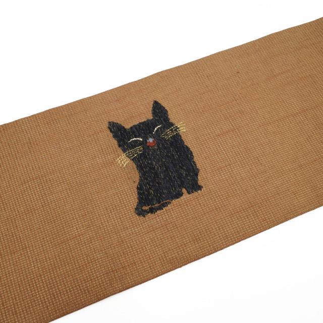 袋帯 リサイクル 京都 しょうざん 正絹 グレー 灰紫 ネコ 猫 ねこ ねずみのおもちゃ カジュアル 中古品 仕立て上がり みやがわ sb54692 名古屋帯 夏物 リサイクル 京都 しょうざん 正絹 赤茶地 ネコ 猫 ねこ