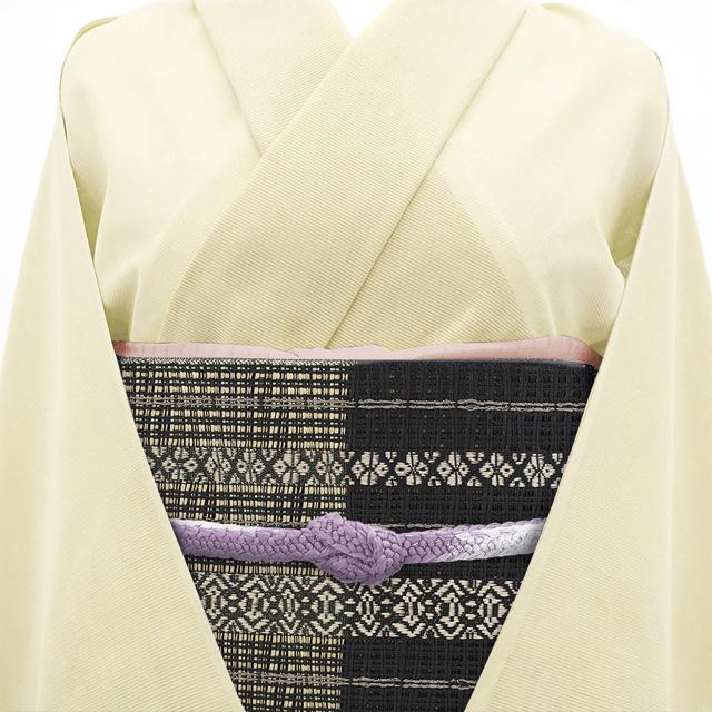 夏物 本場筑前博多織 名古屋帯 未使用 開き仕立て 八寸 千年工房 名門