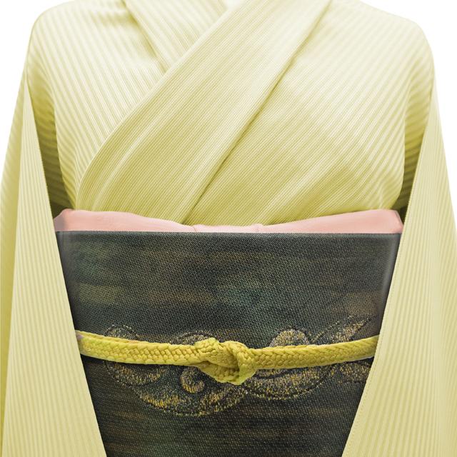 誉田屋源兵衛 袋帯 未使用 正絹 引箔地 誉文彫金 天馬駆ける 金箔糸