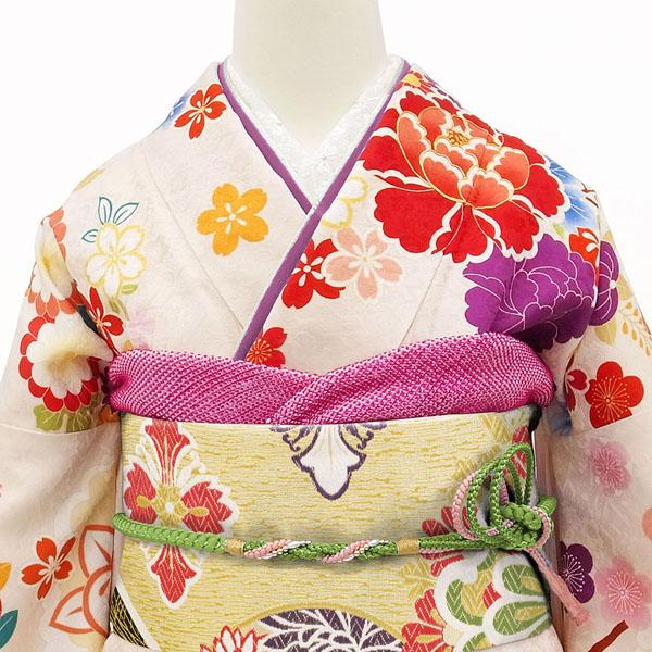 振袖用 袋帯 京都 西陣 京洛苑たはら 正絹 金糸 華文 菊 フォーマル 