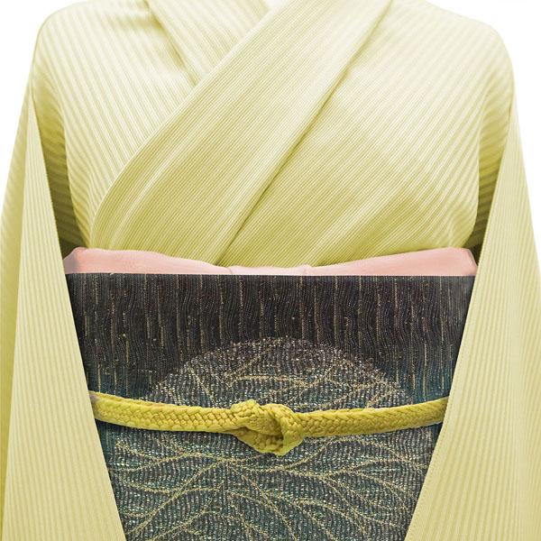 すごい値！袋帯 上質 ほていや扱い 金糸 地紋 黄色地 華丸文 正絹 フォーマル 未使用品 新古品 仕立て上がり 春 秋 冬 みやがわ neb00161 すごい値！袋帯 上質 ほていや扱い 金糸 地紋 黄色地 華丸文 正絹