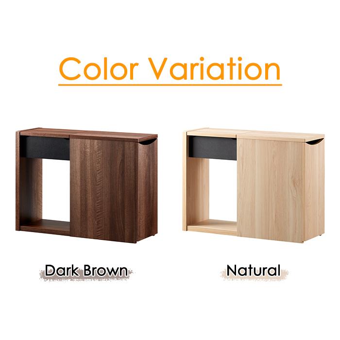 朝日木材加工 ソファーサイドラック サイドテーブル 収納ボックス