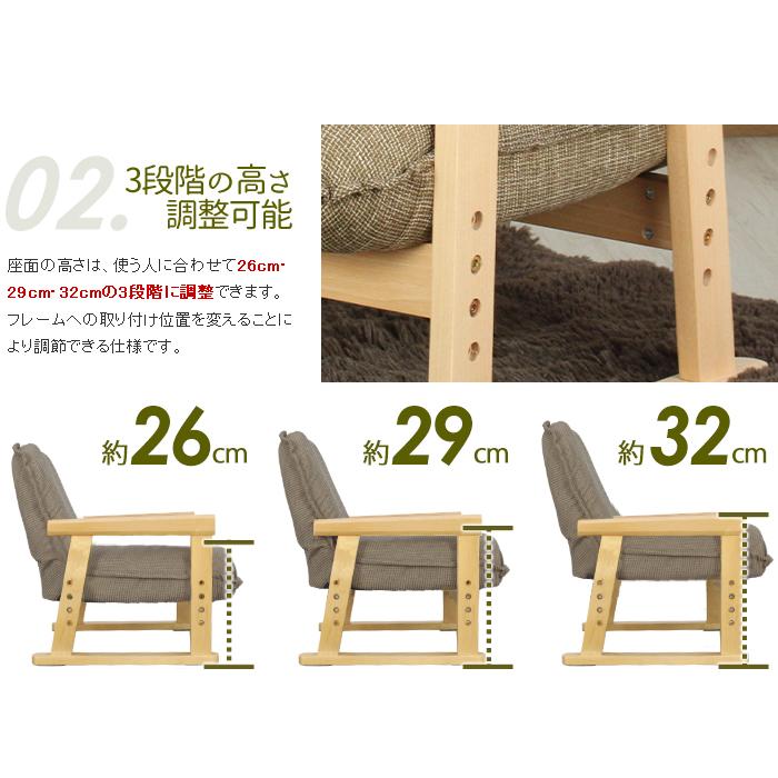 高座椅子　ローチェア　和風　複数購入可（15脚）　スタック可能 ミヤグチ企販 高座椅子 木製 肘付き コンパクト ロータイプ 新品