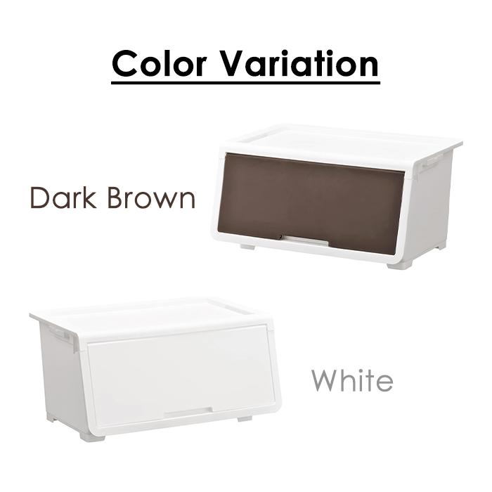 収納ボックス フタ付き フラップ式 幅60 フラップボックス スタッキング 積み重ね ストッカー 衣類収納 6個組