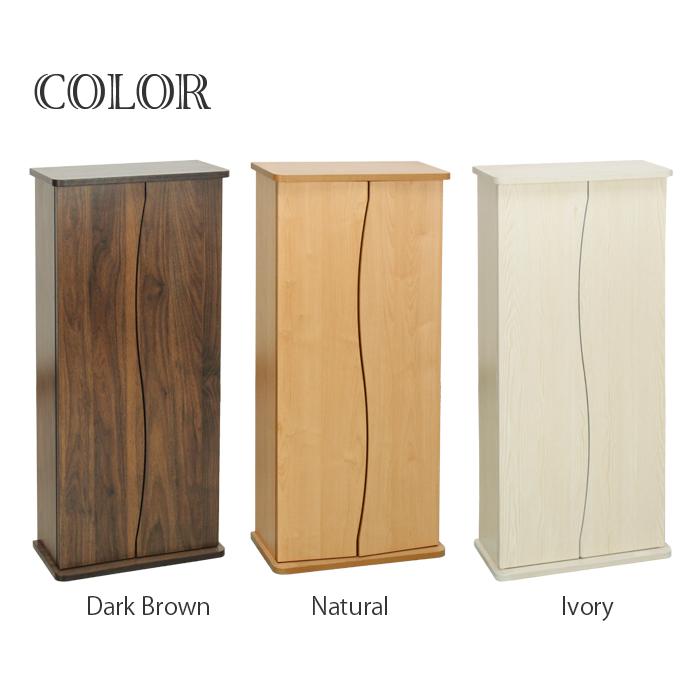 ミヤグチ企販 本棚 扉付き スリム CDラック DVDラック 薄型