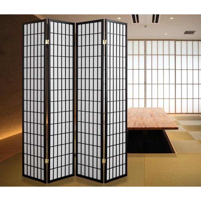 ミヤグチ企販 スクリーン 4連 ハイタイプ 衝立 間仕切り