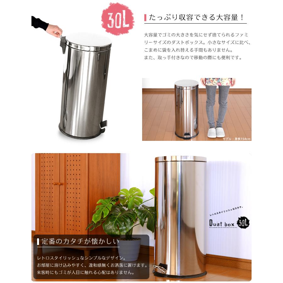 ミヤグチ企販 ゴミ箱 蓋付き 30L ダストボックス ペダルペール