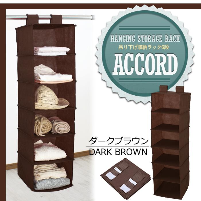ミヤグチ企販 吊り下げ収納 クローゼット 6段 吊下げ 収納ラック 新品