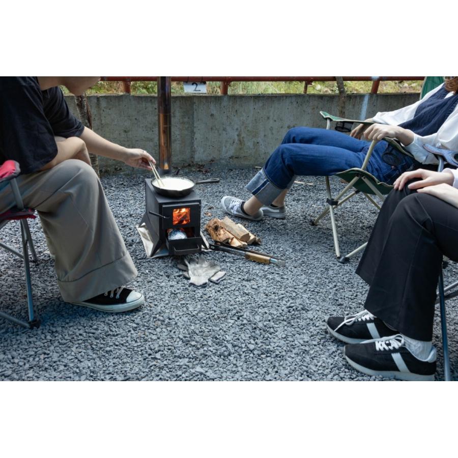 薪ストーブ ソロキャンプ 排気ダンパー標準装備 小型薪ストーブ ミヤイ