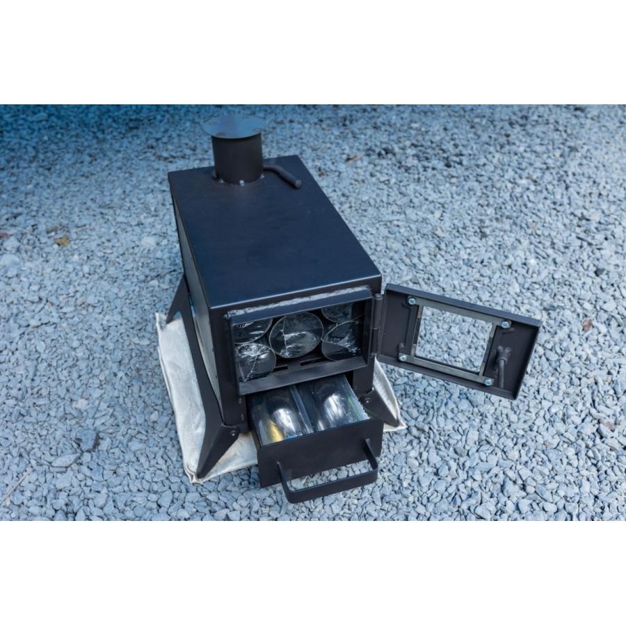 薪ストーブ ソロキャンプ 排気ダンパー標準装備 小型薪ストーブ ミヤイ