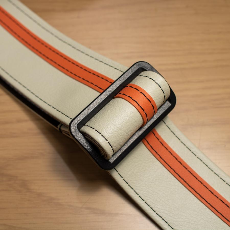 Couch Guitar Straps/Vinyl Racer X Strap White with Orange : 宮地