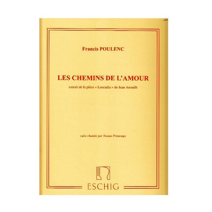 声楽楽譜 愛の小道/Les Chemins de l'amour. Valse chantee  FP 106 (1940)  F｜miyaji-onlineshop