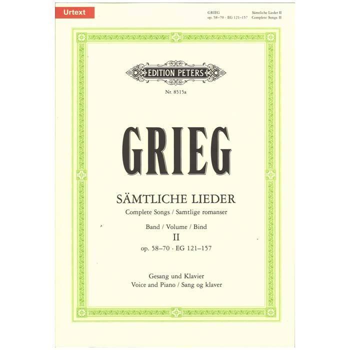 声楽楽譜 歌曲全集第２巻/Samtliche Lieder 2: op. 58-70  EG 121-157  Nor/G/E