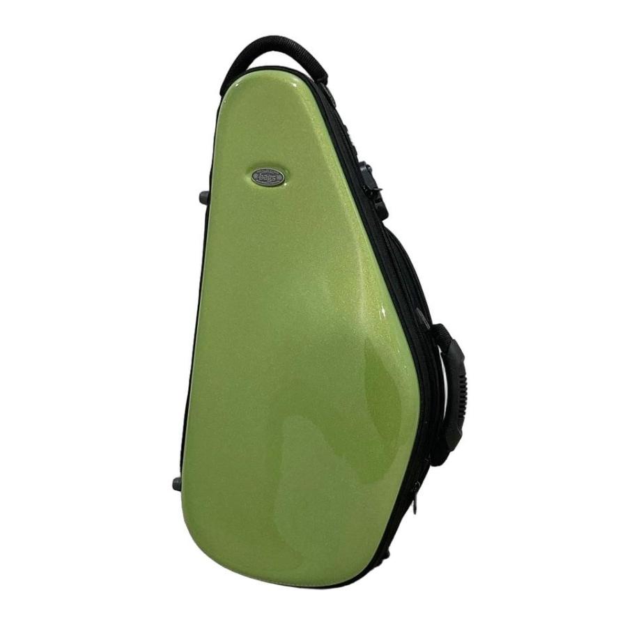 専用 bags アルトサックス用 ハードケース　グリーン 在庫有り!! bags バッグス アルトサックス ケース メタリックグリーン