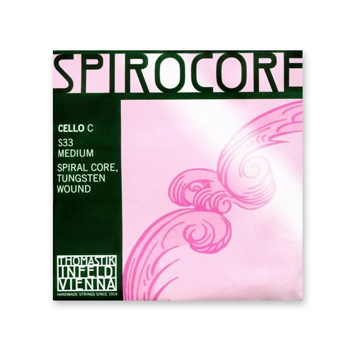 チェロ弦 SPIROCORE(スピロコア)C タングステン巻【メール便送料無料