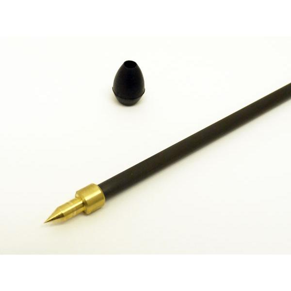 ひろさん専用　チェロエンドピン10ミリ　Bタイプ 受注生産] 見附精機工業製 チェロエンドピン カーボン／先端真鍮(直径