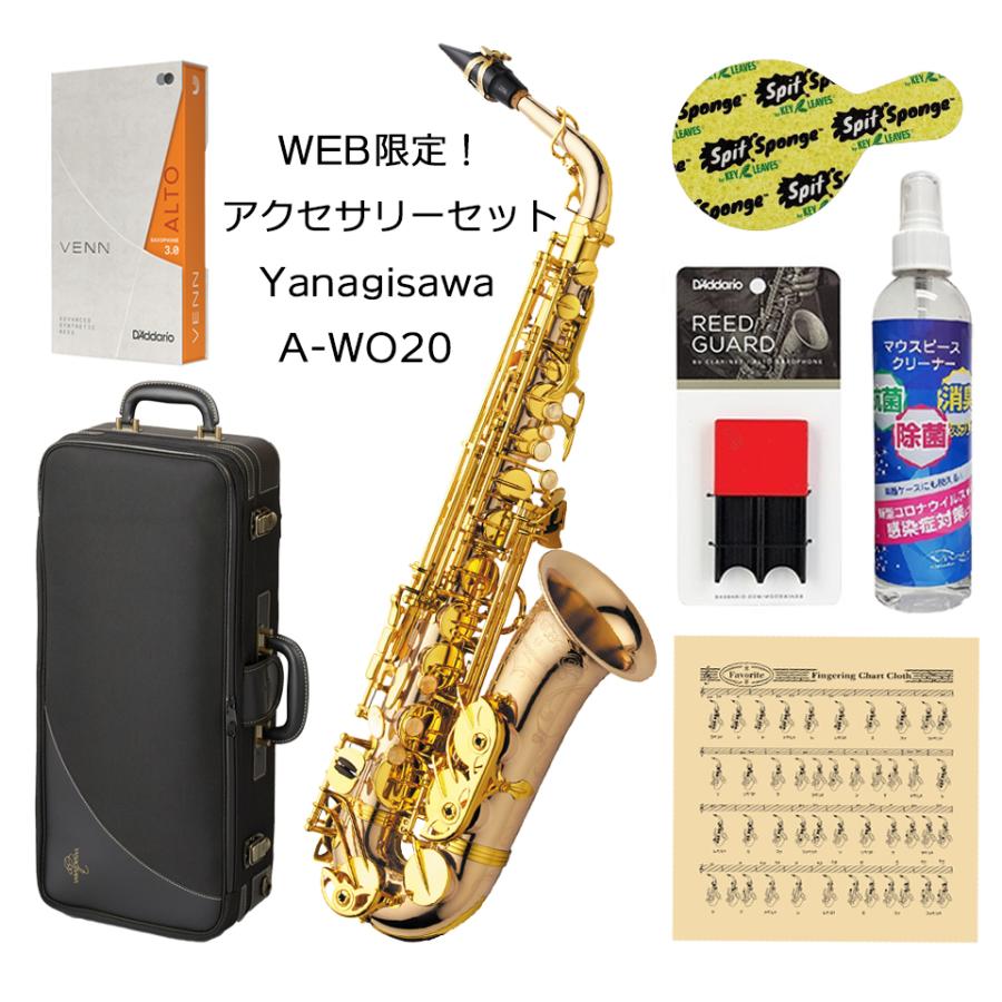 WEB限定アクセサリーセット！ Yanagisawa アルトサックス A-WO20