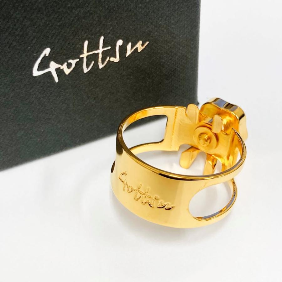 Gottsu ゴッツ テナーサックス リガチャー シグネチャー 金メッキ 