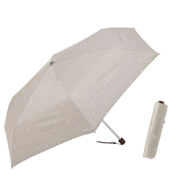 日傘 折りたたみ傘 晴雨兼用 50cm 水玉 ドット柄 UVカット加工付 遮光