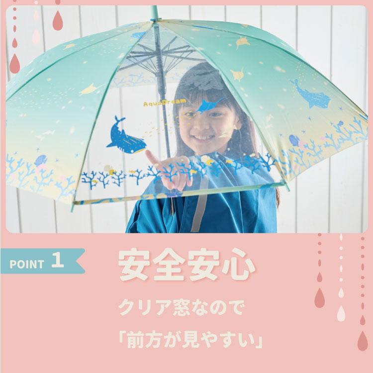 未使用 エルメネジルトゼニア 長傘 非売品 傘 子ども ジュニア 長傘 55cm ジャンプ式 シマエナガ スイート