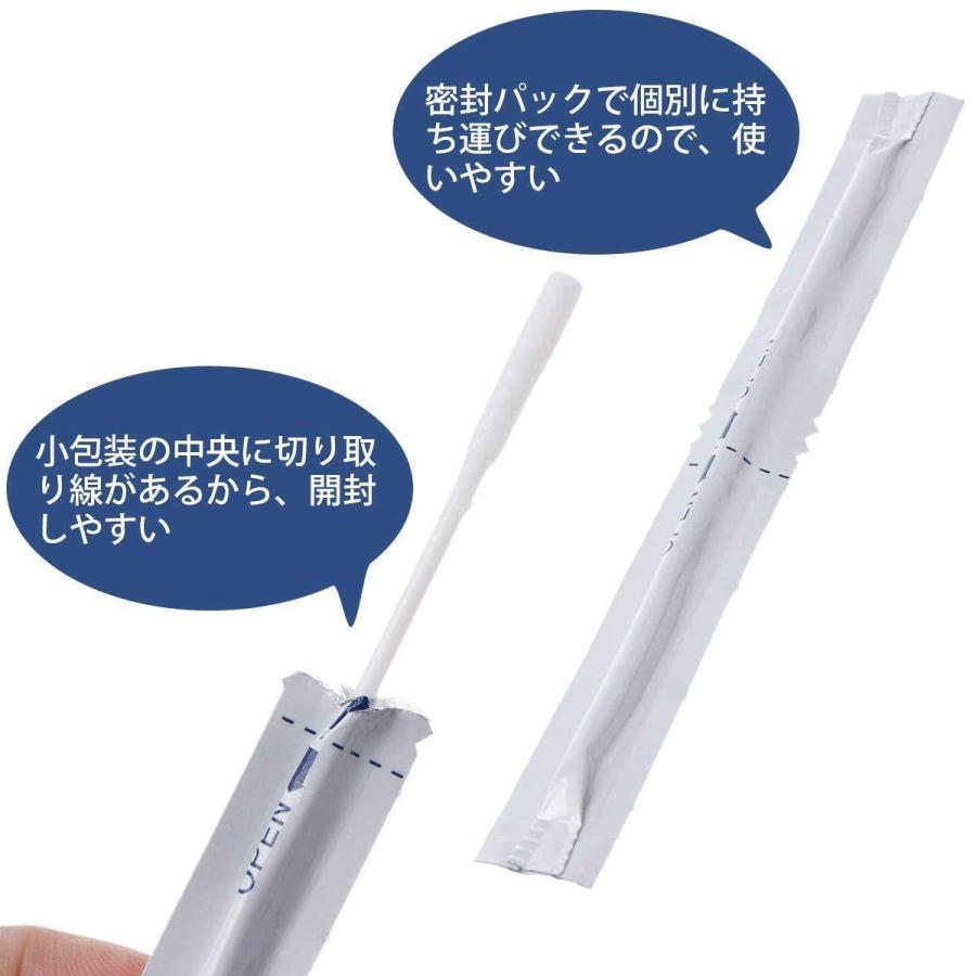 100本入り IQOS 電子タバコ MiyakeLib 加熱式タバコ クリーナー 綿棒 クリーニングスティック 独立包装 持ち運びに便利 ウェットタイプ アイコスクリーナー|miyakestore|03