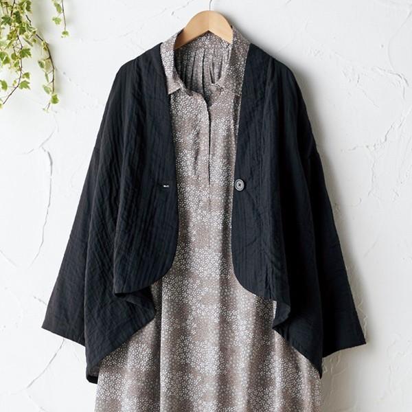 ジャケット おしゃれ レディース 春 夏 ダブルガーゼゆったりジャケット 超激安特価 40代 服 シニアファッション 70代 60代 50代 ミセス ファッション