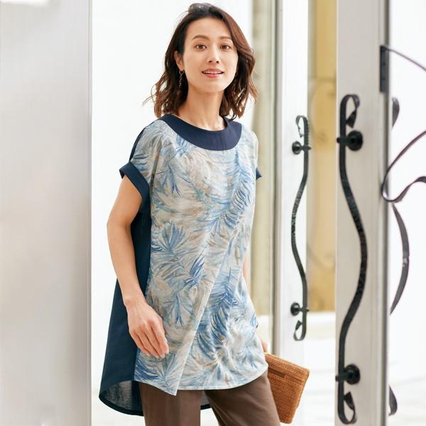 日本製 チュニック 大人可愛い おしゃれ ミセス シニア ファッション