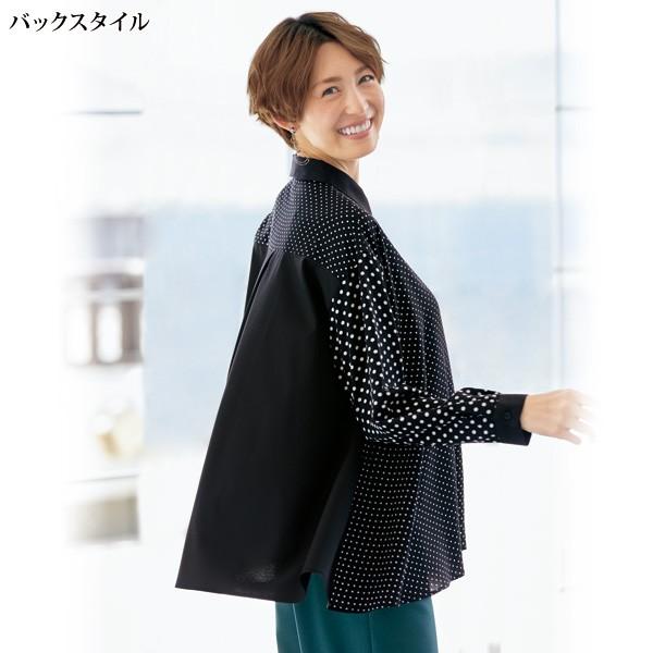 国産　ミセス　布帛&amp;カットソー　切替　シャツブラウス　ラスト一枚　人気商品 国産 ミセス 布帛&カットソー 切替 シャツブラウス ラスト一枚