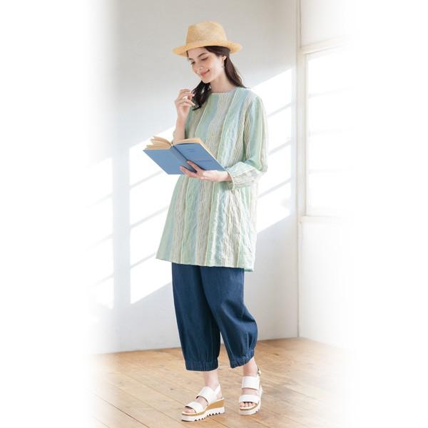 スナイデル SNIDEL 25SS コットンライクラッフルカラーチュニック