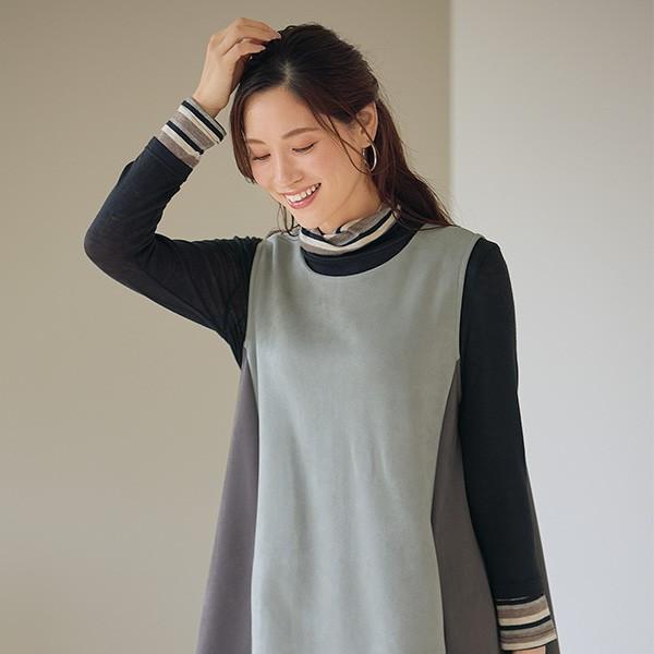 ワンピース きれいめ おしゃれ 春 秋冬 ミセス シニア ファッション 40 