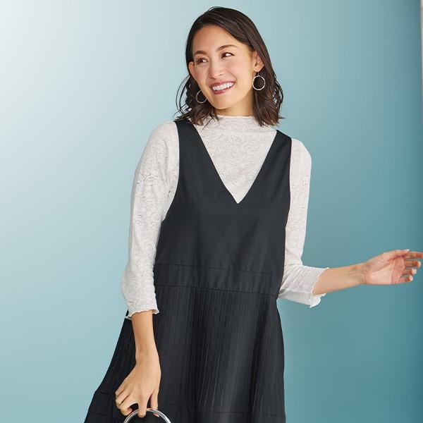 ワンピース きれいめ おしゃれ 春夏 ミセス シニア ファッション 40代