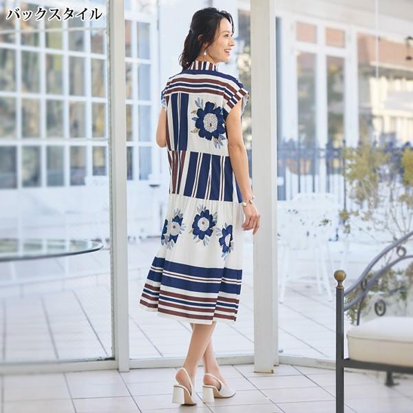 ワンピース きれいめ おしゃれ 春夏 ミセス シニア ファッション 40代