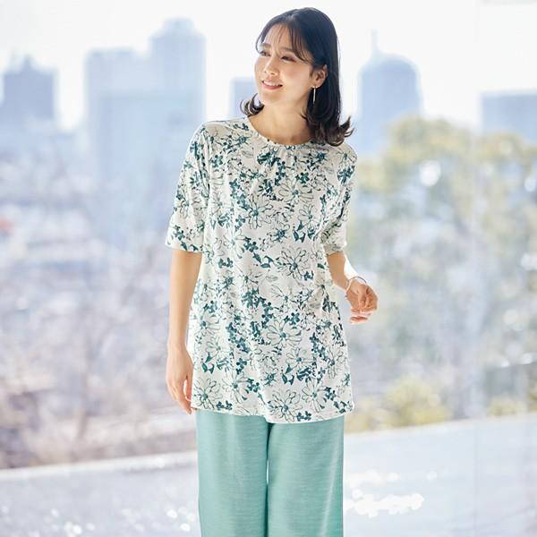 チュニック 大人可愛い おしゃれ 春夏 ミセス シニア ファッション 40
