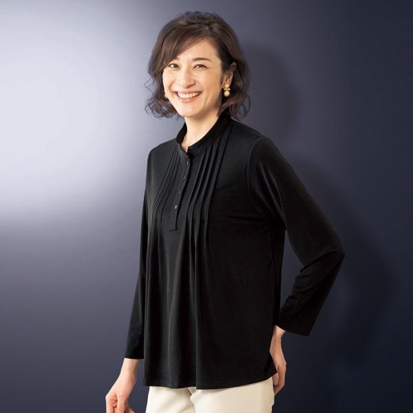 フォーマル ブラウス レディース 春 ピンタック使いエレガンスオーバーブラウス 50代 60代 70代 80代 ミセス シニア ファッション 服 京都通販 ミセスのファッション館 通販 Yahoo ショッピング