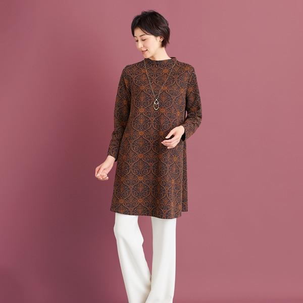 チュニック 大人可愛い おしゃれ 秋冬 50代 60代 70代 80代 ミセス