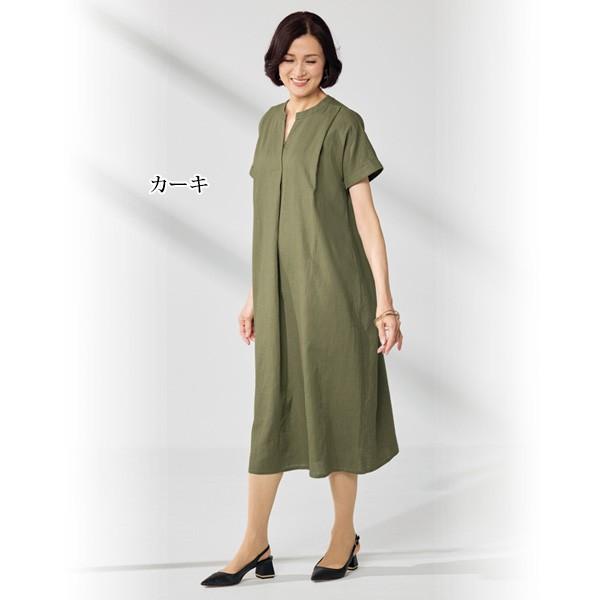ワンピース きれいめ おしゃれ ミセス シニア ファッション 50代 60代