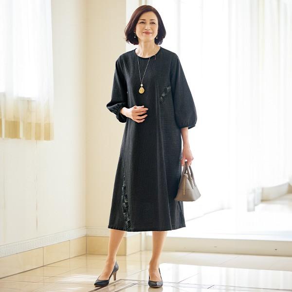 ワンピース きれいめ おしゃれ ミセス シニア ファッション 50代 60代