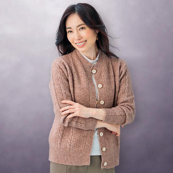 カーディガン レディース おしゃれ 秋冬 ミセス シニア ファッション