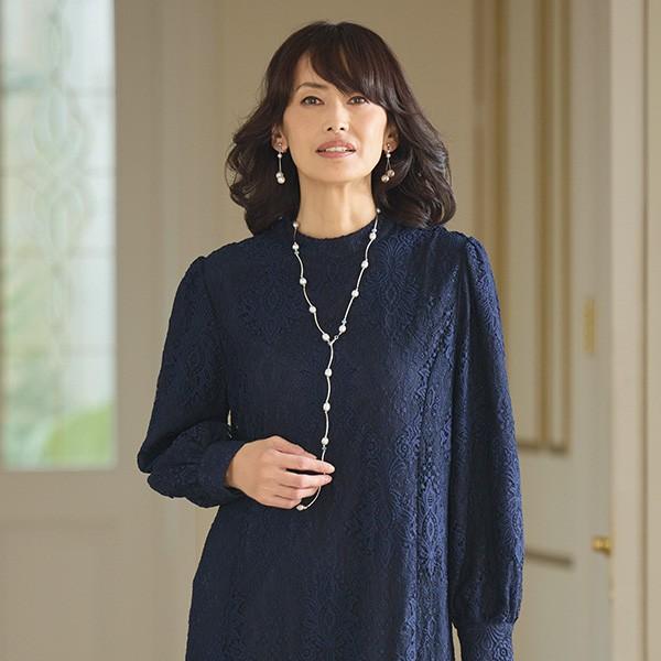 ワンピース きれいめ おしゃれ ミセス シニア ファッション 50代 60代