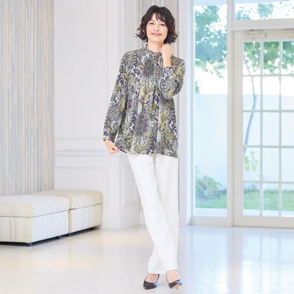 近年未使用に近い❤️42❤️美し過ぎるプリントのチュニック 近年未