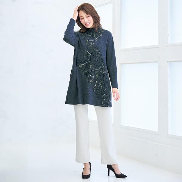 チュニック 大人可愛い おしゃれ ミセス シニア ファッション 50代 60 