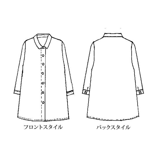 チュニック 大人可愛い おしゃれ ミセス シニア ファッション 50代 60代 70代 80代 百貨店通販販売商品 幾何柄プリントシャツチュニック_1