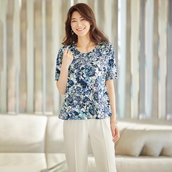 トップス プルオーバー レディース おしゃれ 春夏 ミセス シニア 