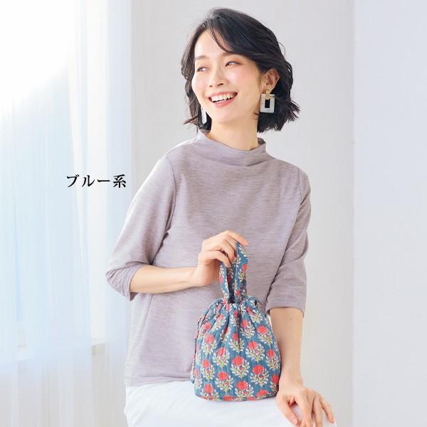 巾着 バッグ 保冷バッグ レディース おしゃれ 春夏 ミセス シニア 40代